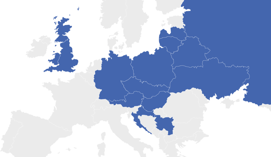 Mapa evropy