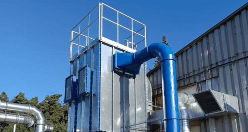 Extraction equipment for sawdust filtration