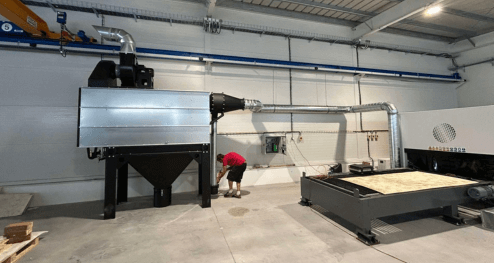 Burning machine extraction