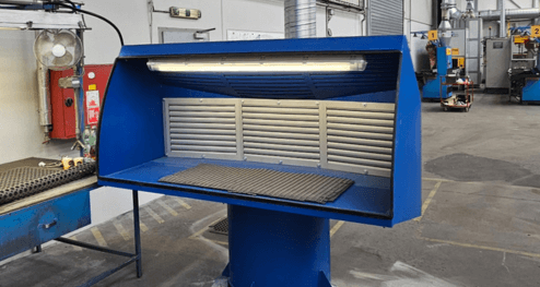 Dust extraction from the grinding plant