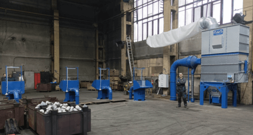 Spatial extraction of the welding room